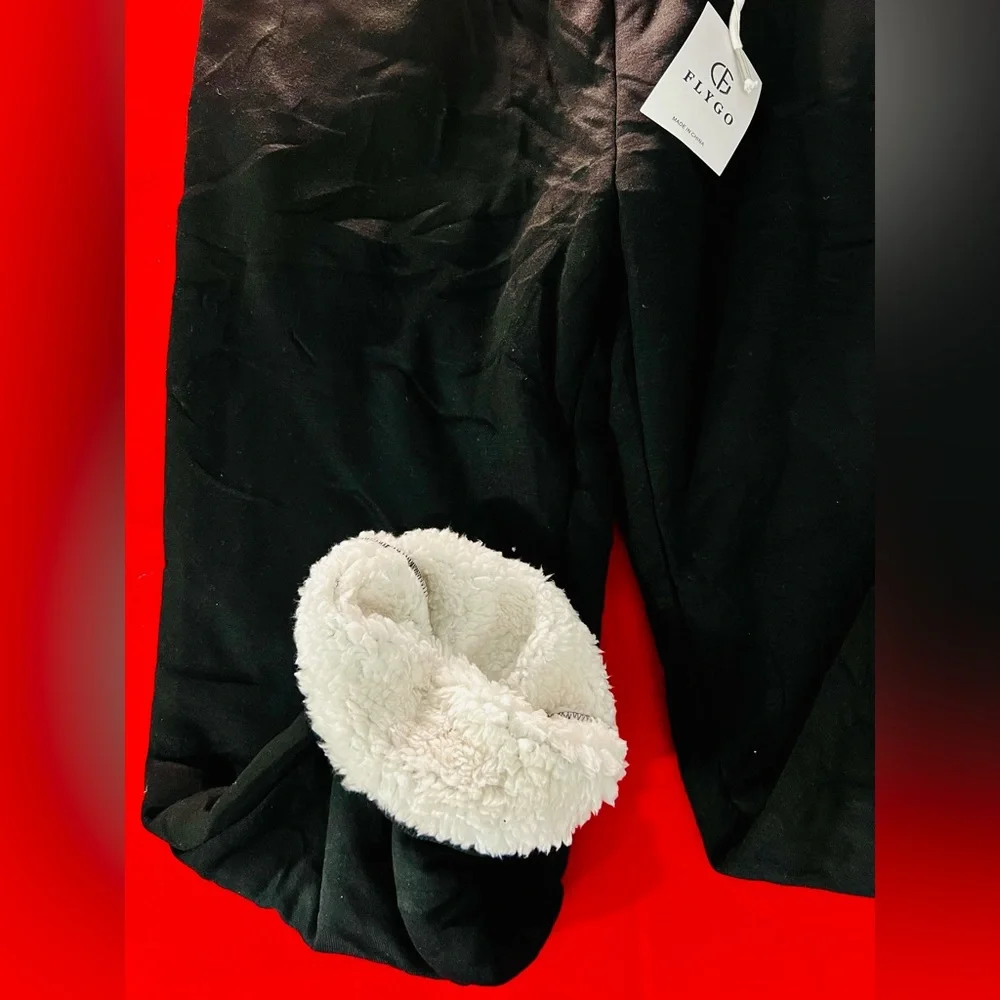 Flygo Outdoor Winter Heated Cotton Pants Size XL Black NWT Super Warm Thermal A